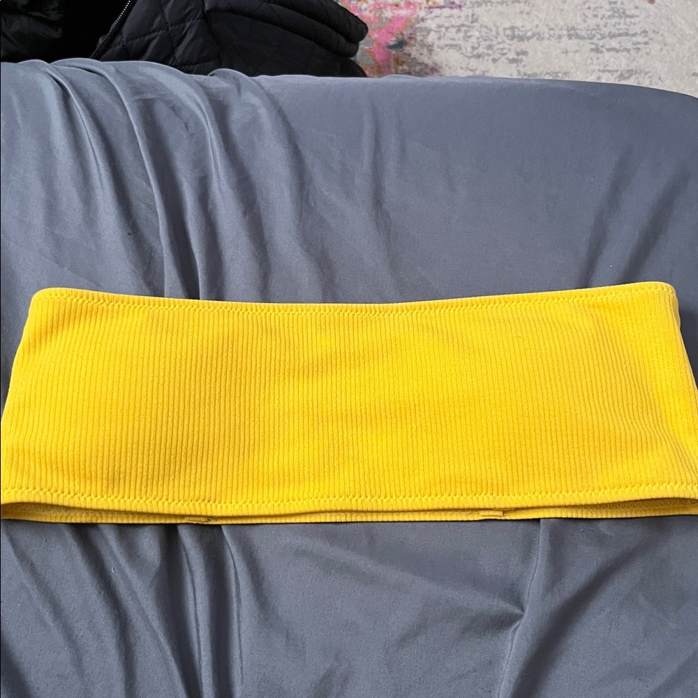 Vibrant Yellow Tube Top